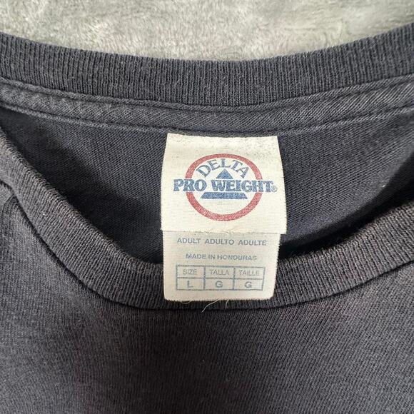 Vintage Warrant I Saw Red Black Skull Big Print Metal Music Graphic Band Tee L - Picture 3 of 5